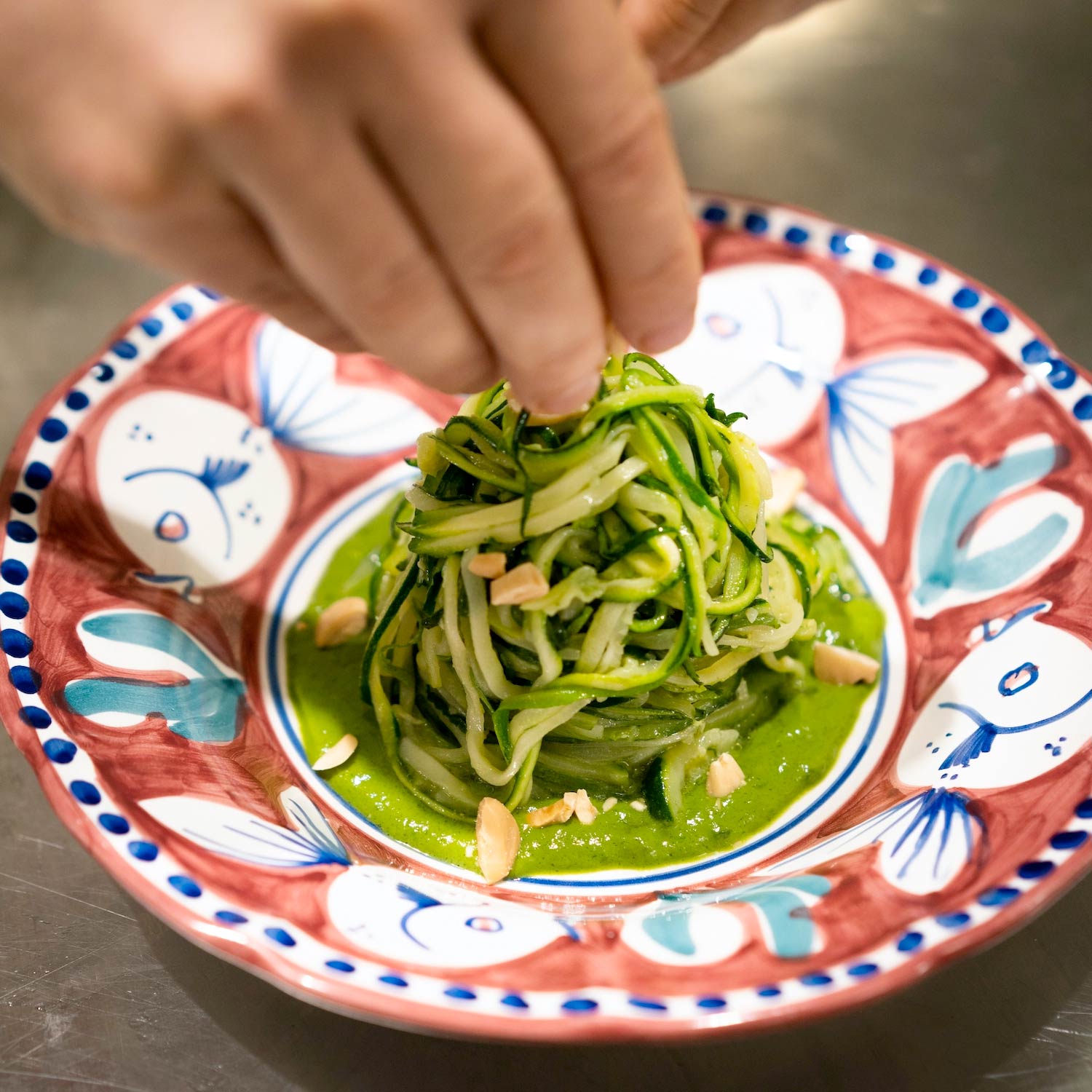 Dolce Vitality Recipe Zucchini Spaghetti with Basil Pesto Le