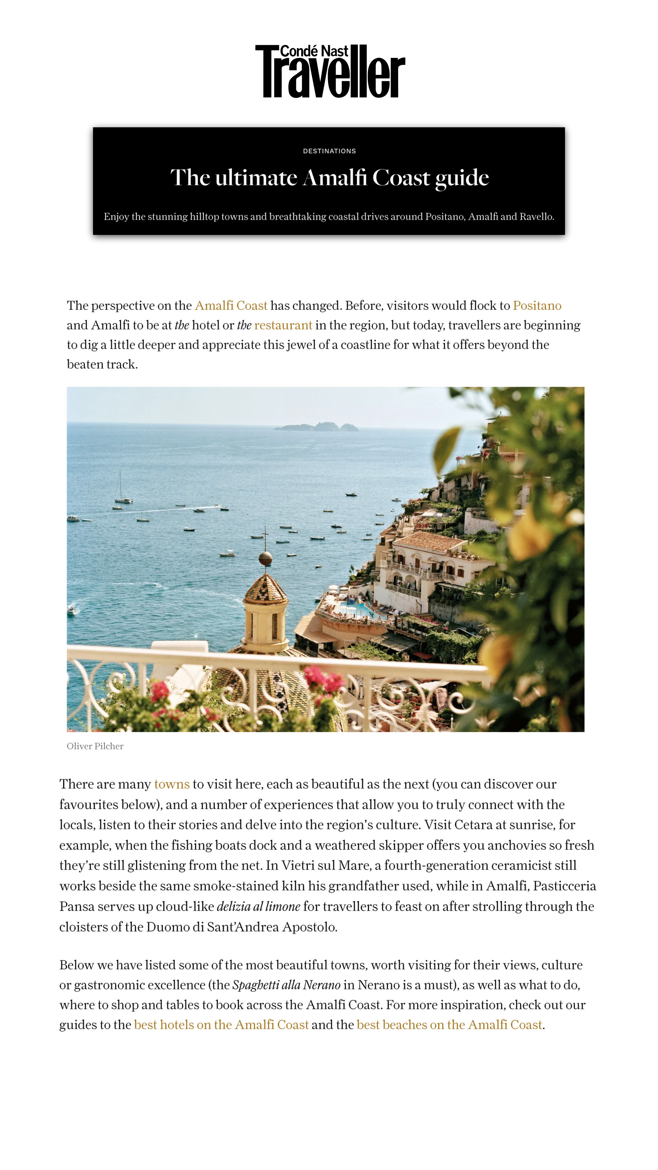 2025 08 25 Cntraveller.Com Le Sirenuse Page 1