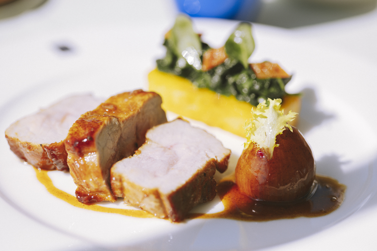 Recipe: Ribeye veal with salt-baked onions and puréed potatoes Le ...
