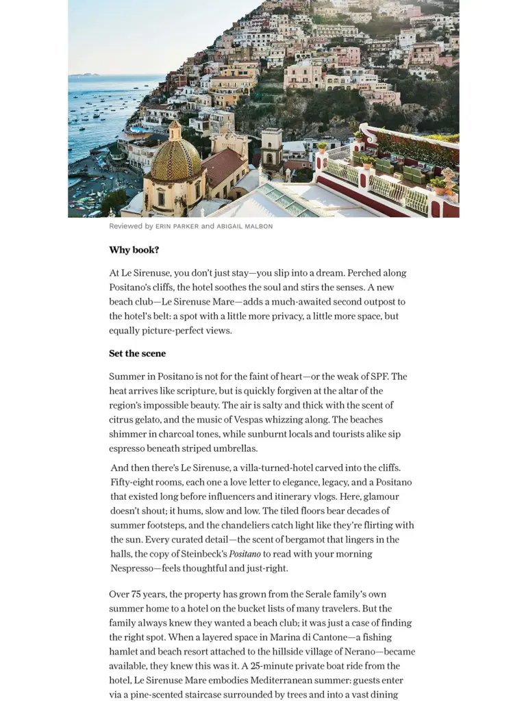 2026 03 14 Cntraveler.Com Le Sirenuse Page 1