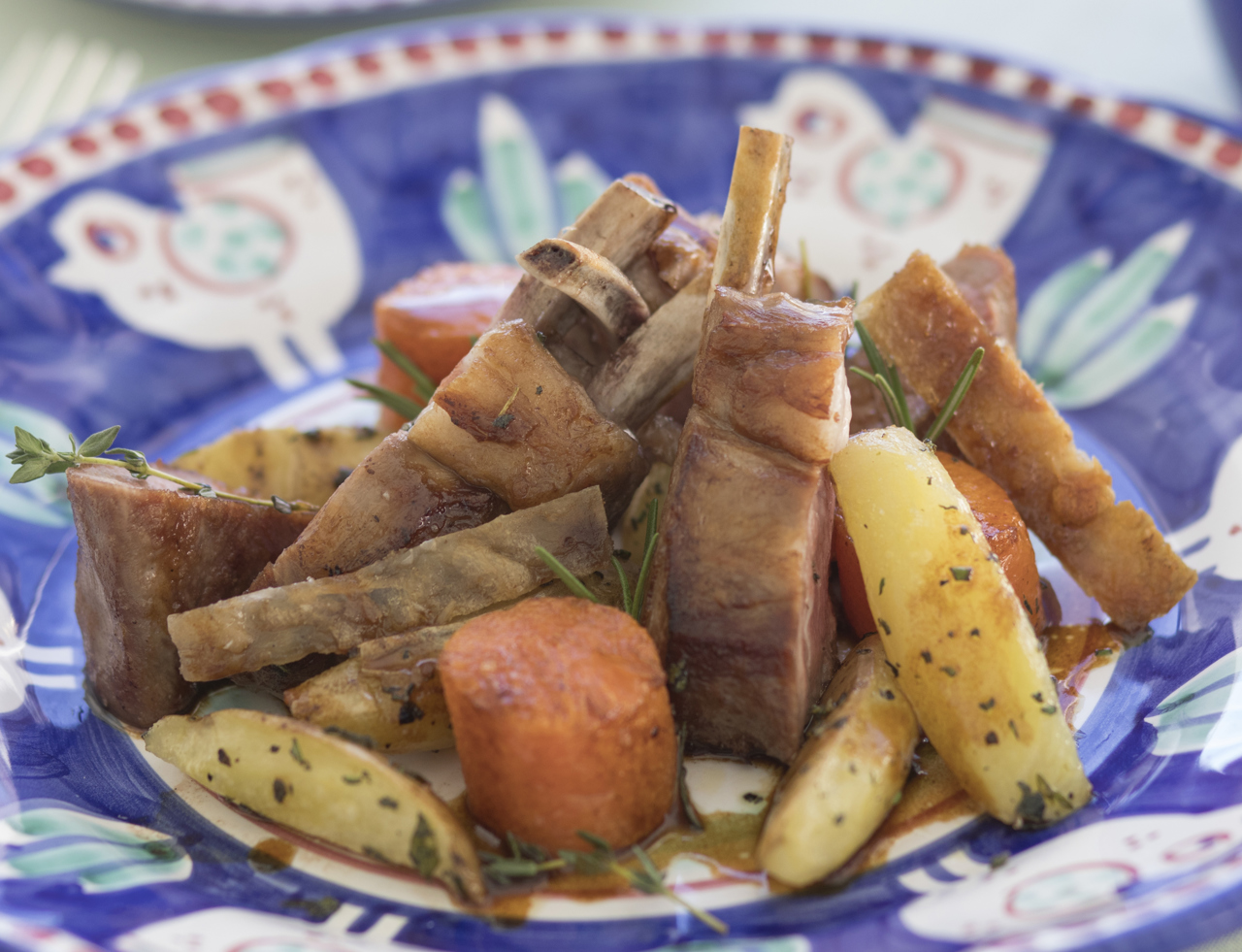 Recipe: Roast Rack of Lamb with Pumpkin and Potatoes Le Sirenuse Positano