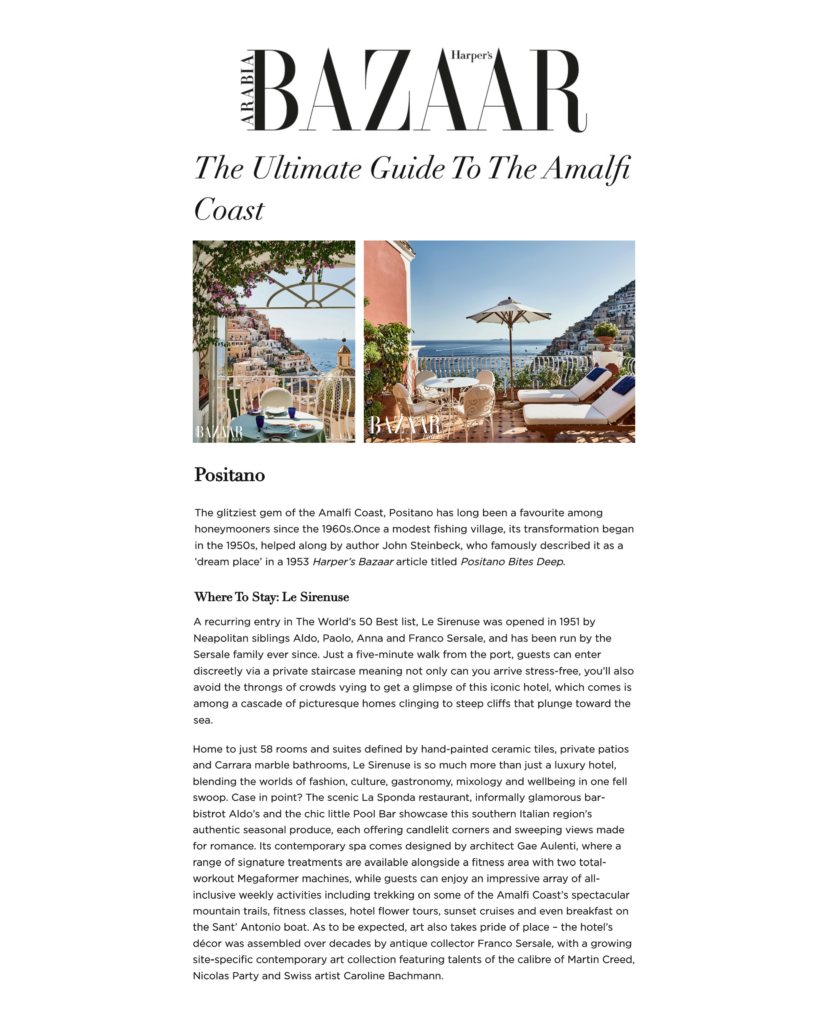 2025 07 03 Harper S Bazaar Arabia UAE Le Sirenuse