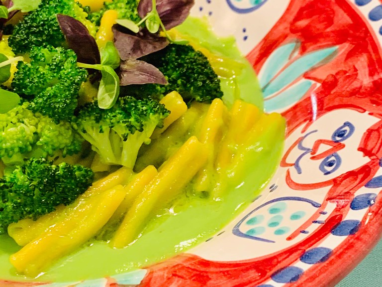 Dolce Vitality Recipe Yellow Lentil Pasta With Broccoli