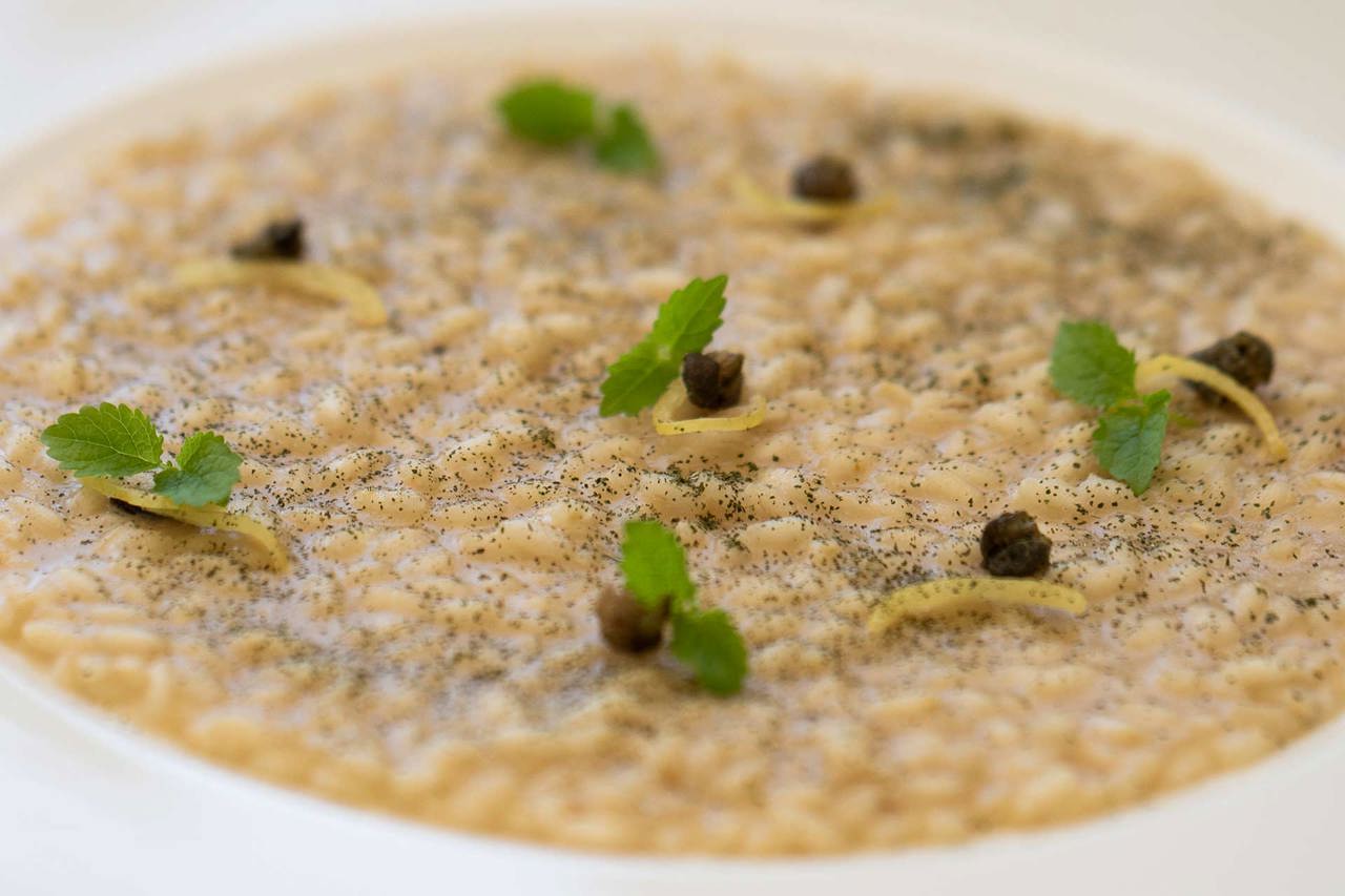Recipe: Lemon risotto with capers Le Sirenuse Positano