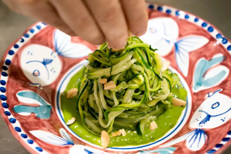 Dolce Vitality Recipe Zucchini Spaghetti With Basil Pesto